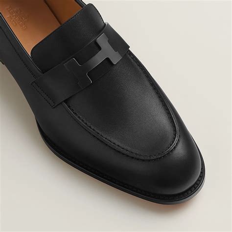 hermes black suede loafers|Honore loafer .